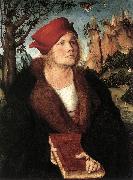 CRANACH, Lucas the Elder Portrait of Dr. Johannes Cuspinian ff Germany oil painting artist